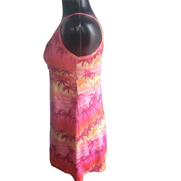 O'Neill Tropical Pink And Orange Dress M - Picture 5 of 7